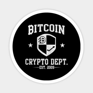 Funny Bitcoin logo Crypto 2009 currency traders gifts Magnet